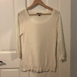 Final Price - Knit Sweater with Lace Sleeves